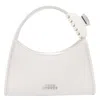 Marc Jacobs Glam Claw Clip Leather Crossbody Bag In White