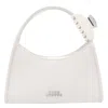 Marc Jacobs The Glam Claw Clip Crossbody Bag In White