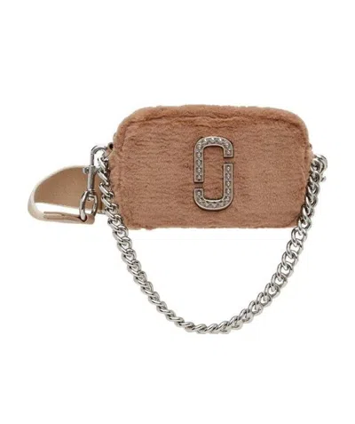 Marc Jacobs Logo Top Zipper Shoulder Bag In Brown