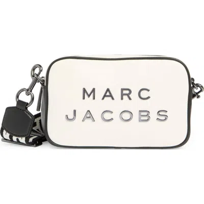 Marc Jacobs Logo Two-tone Leather Camera Bag In Multi