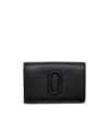 Marc Jacobs The Leather J Marc Tri-fold Wallet In Black