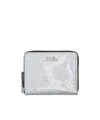 Marc Jacobs Logo Wallet In Silver