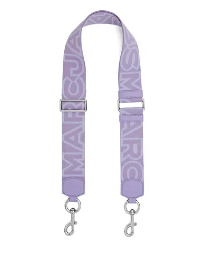 Marc Jacobs Logo-webbing Shoulder Strap In Purple