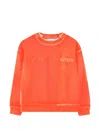 Marc Jacobs Logo-embossed Sweatshirt In Orange