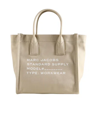 Marc Jacobs Logo-print Canvas Tote Bag In Neutral