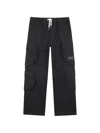 Marc Jacobs Logo-patch Cargo Pants In Black