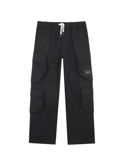 Marc Jacobs Kids' Logo-patch Cargo Pants In Black