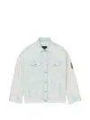 Marc Jacobs Logo-patch Denim Jacket In Blue