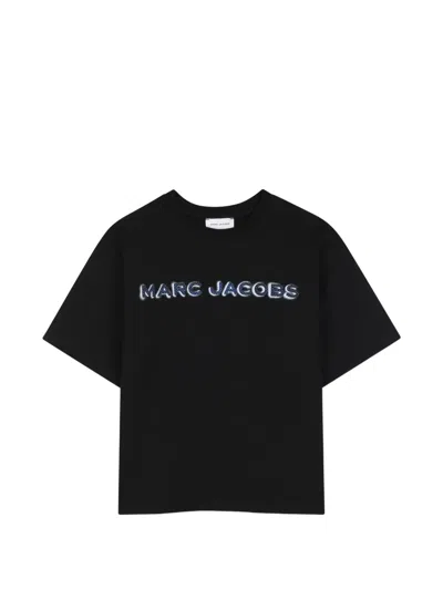 Marc Jacobs Kids' Logo-print Short-sleeved T-shirt In Black