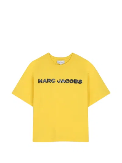 Marc Jacobs Kids' Logo-print T-shirt In Yellow