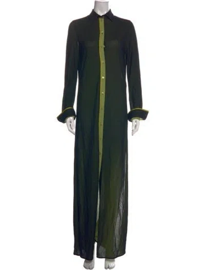 Pre-owned Marc Jacobs Long Dress In Green