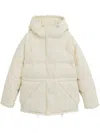 Marc Jacobs Long Down Jacket In Neutrals