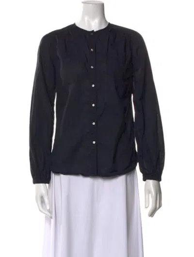 Pre-owned Marc Jacobs Long Sleeve Blouse In Blue