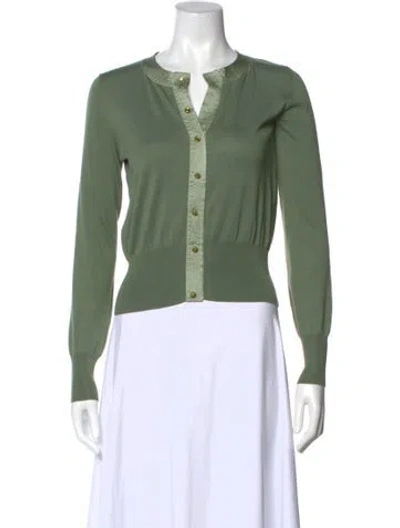 Pre-owned Marc Jacobs Long Sleeve Blouse In Green