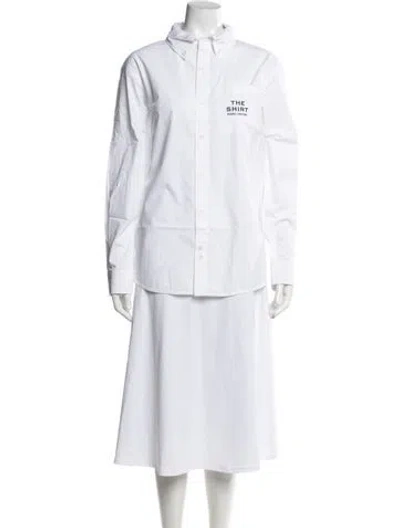 Pre-owned Marc Jacobs Long Sleeve Button-up Top W/ Tags In White
