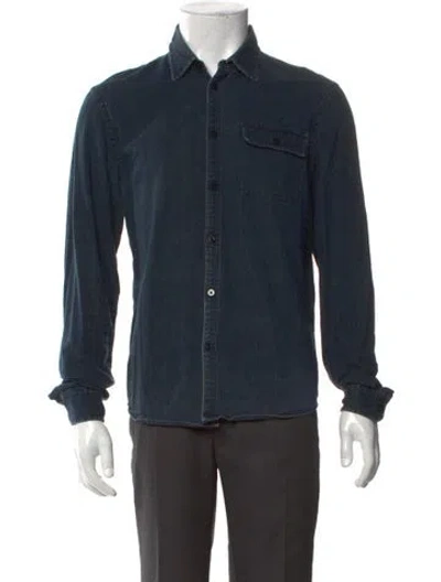 Pre-owned Marc Jacobs Long Sleeve Denim Shirt In Blue