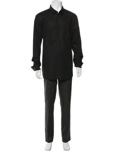 Pre-owned Marc Jacobs Long Sleeve Dress Shirt In Black