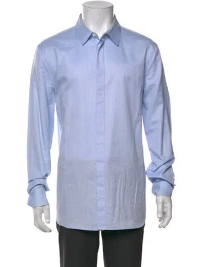 Pre-owned Marc Jacobs Long Sleeve Dress Shirt In Blue