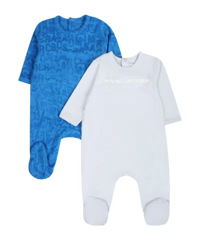 Marc Jacobs Cotton-blend Pyjamas (set Of Two) In White