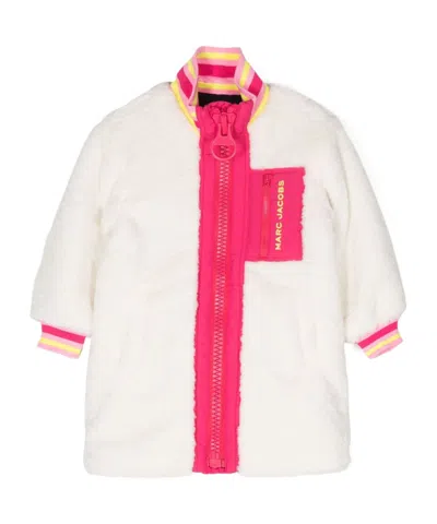 Marc Jacobs Long-sleeved Fur-proof Coat In White