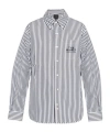 Marc Jacobs The Striped Shirt In Gray