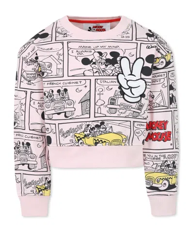 Marc Jacobs Kids' Long-sleeved Sweater In Pink