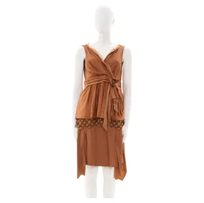 Pre-owned Marc Jacobs Louis Vuitton By  Early 00's Set Brown Top And Skirt