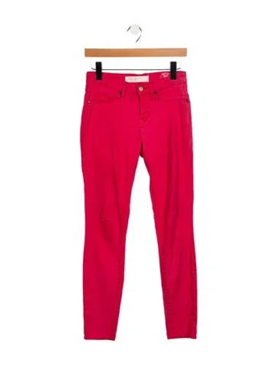 Pre-owned Marc Jacobs Low-rise Skinny Leg Jeans In Red