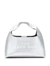Marc Jacobs The Metallic Leather Mini Sack Bag In Silver