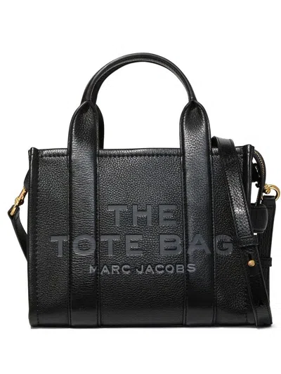 Marc Jacobs Luxurious Leather Mini Tote In Black