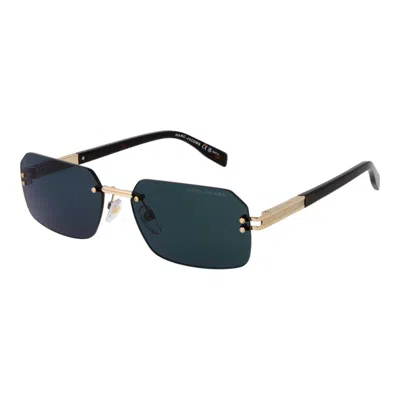 Marc Jacobs Ma-1067442 Metal Rectangle Sunglasses In Gold