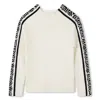 Marc Jacobs Jacquard Logo Pullover In Bianco