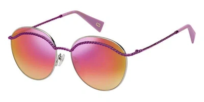 Marc Jacobs Marc 253/s Mu1/vq Women's Sunglasses Silver Size 58