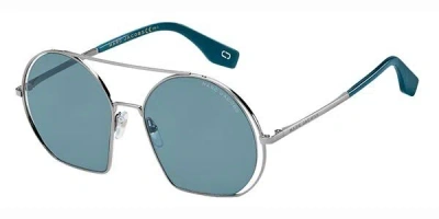 Marc Jacobs Marc 325/s Y6i/ku Women's Sunglasses Grey Size 56 In Blue
