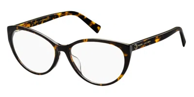 Marc Jacobs Marc 383/f Asian Fit 086 Women's Glasses Tortoiseshell Size 56 - Free Lenses - Blue Light Block Avai In Dark Tortoise