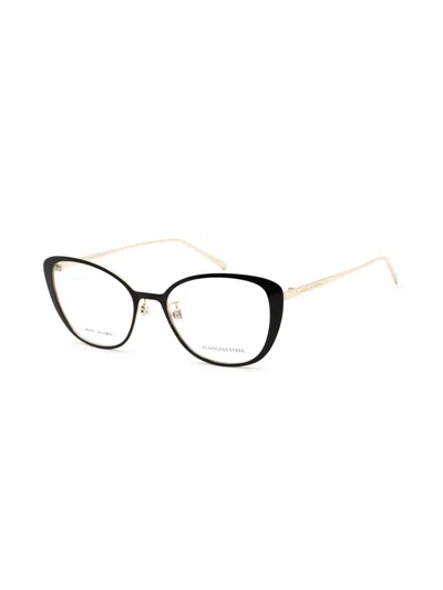 Marc Jacobs Marc 482/f Eyeglasses Black Gold/clear Demo Lens