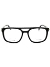Marc Jacobs Square-frame Double-bridge Glasses In Black/clear Demo Lens