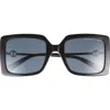 Marc Jacobs Marc 579 54mm Square Sunglasses In Black