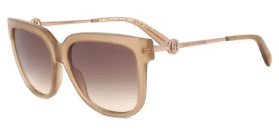 Marc Jacobs Marc 580/s 10a/ha Women's Sunglasses Brown Size 55 In Sand