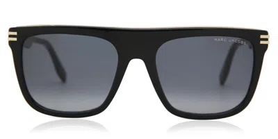 Marc Jacobs Marc 586/s 807/9o Occhiali Da Sole Neri Per Uomo In Metallic