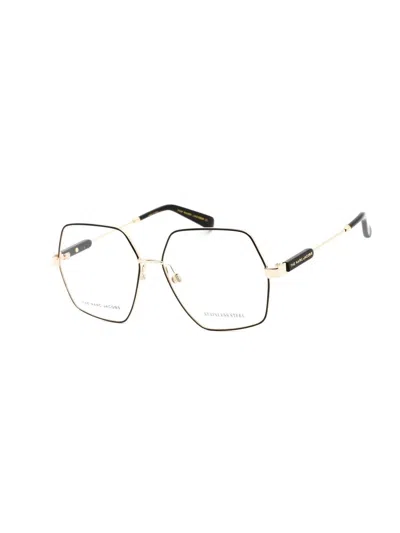 Marc Jacobs Marc 594 Eyeglasses Gold Black / Clear Demo Lens In 0rhl 00