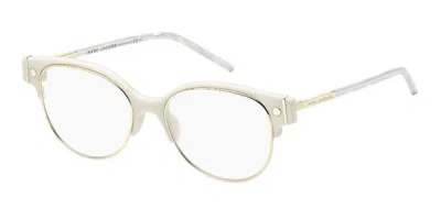 Marc Jacobs Marc 6 U5c Women's Glasses White Size 50 - Free Lenses - Blue Light Block Available In White On Gold