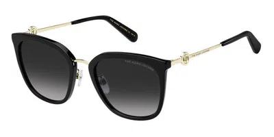 Marc Jacobs Marc 608/g/s 807/9o Occhiali Da Sole Neri Per Donna In Black