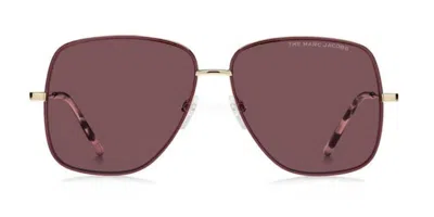 Marc Jacobs Marc 619/s Noa/u1 Women's Sunglasses Burgundy Size 59 In Black
