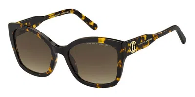 Marc Jacobs Marc 626/s 086/ha Women's Sunglasses Tortoiseshell Size 56 In Brown