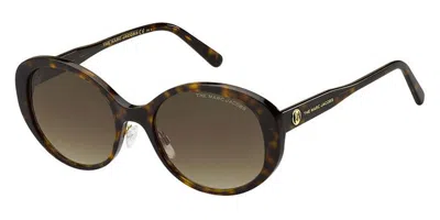 Marc Jacobs Marc 627/g/s Asian Fit 086/ha Women's Sunglasses Tortoiseshell Size 54 In Brown