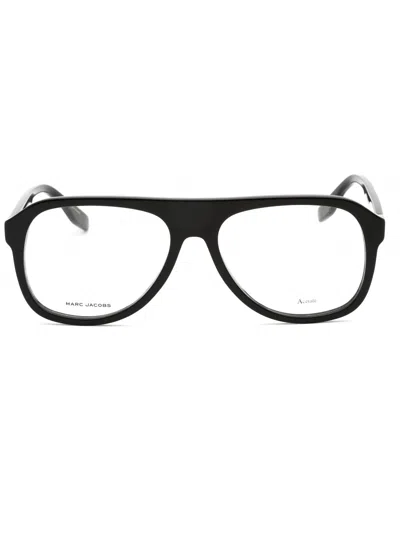 Marc Jacobs Marc 641 Oval Eyeglasses For Men In Black
