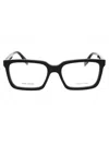 Marc Jacobs Square-frame Glasses In Black/clear Demo Lens