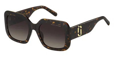 Marc Jacobs Marc 647/s 086/ha Women's Sunglasses Tortoiseshell Size 53 In Brown