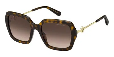 Marc Jacobs Marc 652/s 086/ha Women's Sunglasses Tortoiseshell Size 54 In Brown